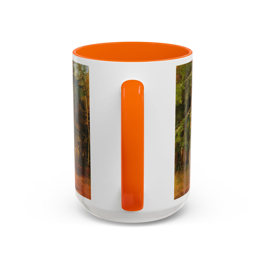 Waldweg-Malerei Tasse | Akzent-Kaffeetasse 11oz 15oz