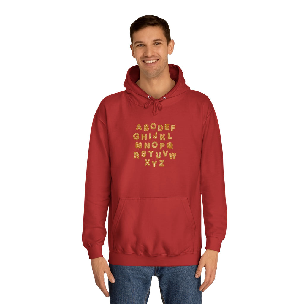 Cookie Alphabet Hoodie | Letters A to Z Cookie Font Sweatshirt