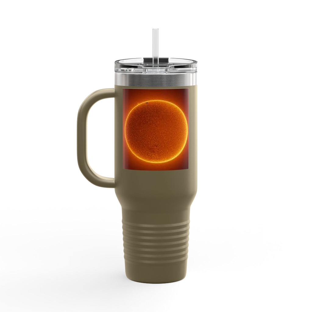 Glowing Solar Disc Travel Mug | 40oz Insulated Tumbler