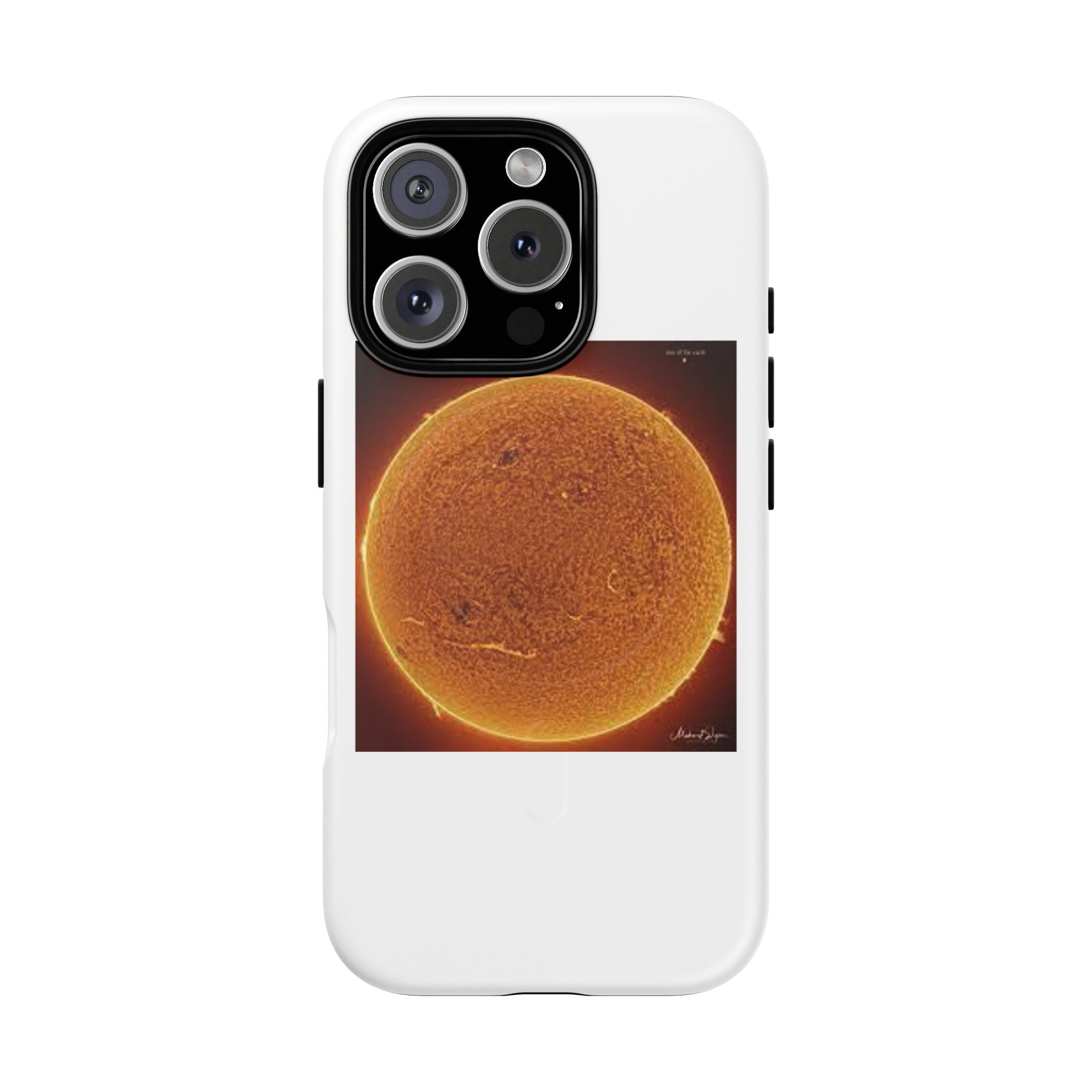 Coque de téléphone illustrée Disque Solaire | Coque magnétique résistante