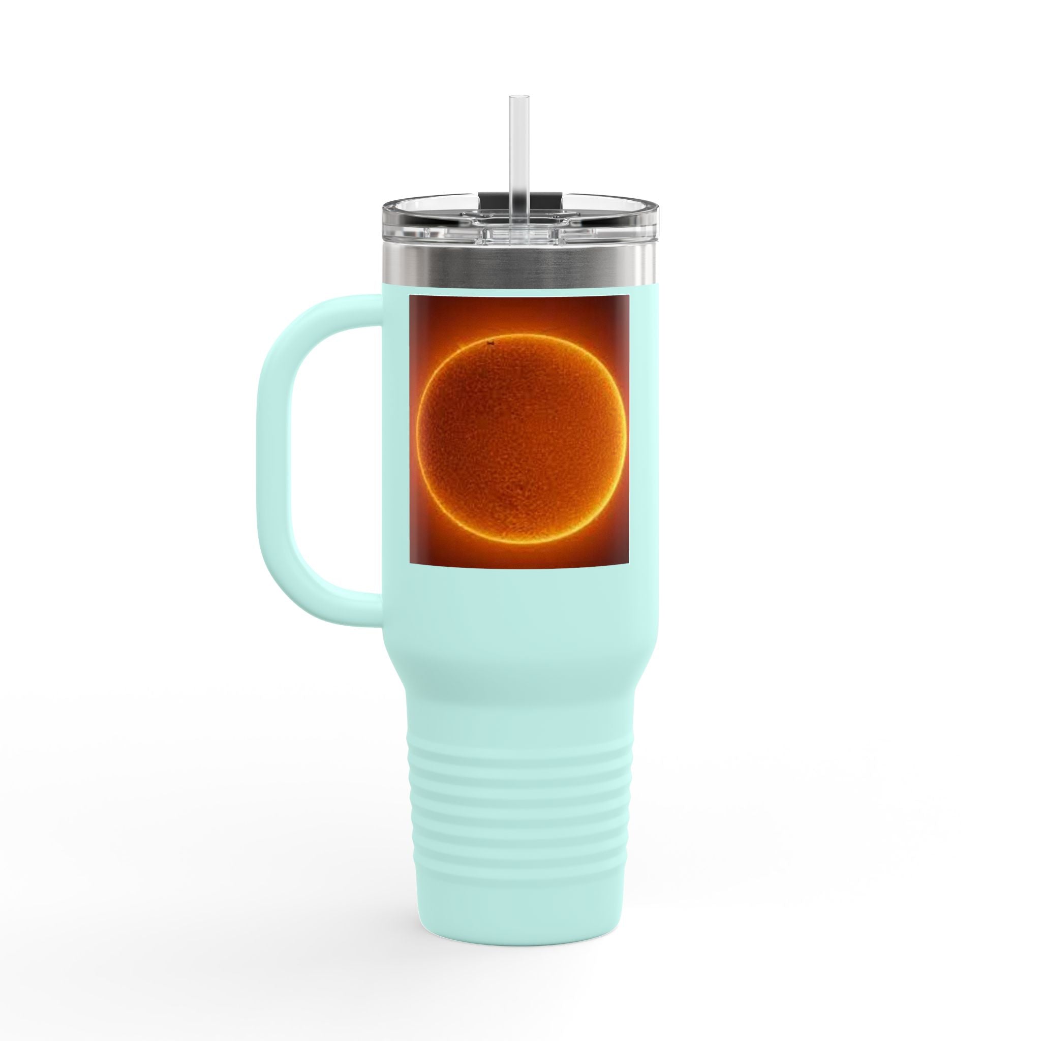 Glowing Solar Disc Travel Mug | 40oz Insulated Tumbler