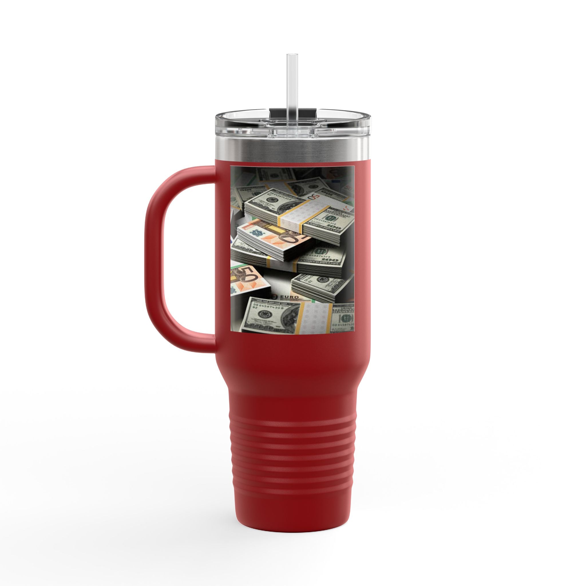 Stacked Cash Money design Insulated Travel Mug | 40oz