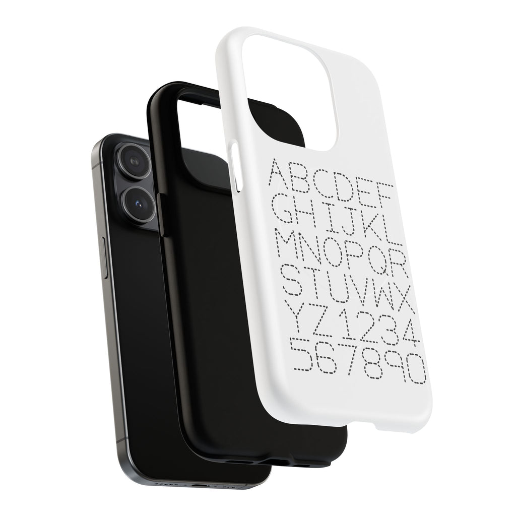Dotted Alphabet Phone Case | Tough Magnetic Case