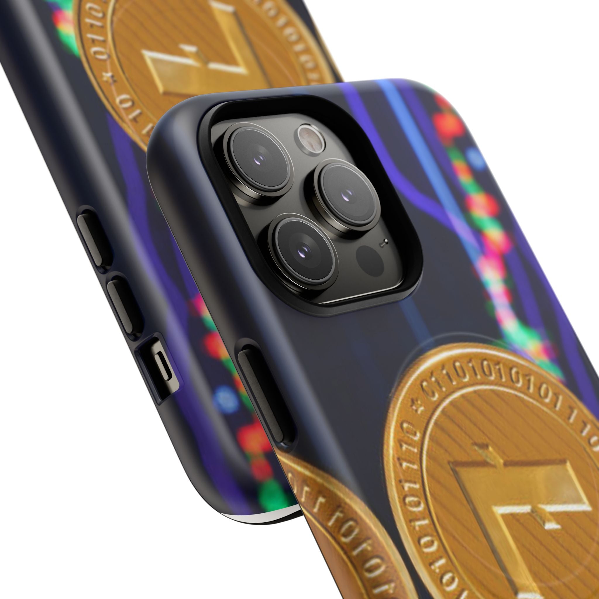 Litecoin Crypto Coin Phone Case | Tough Magnetic Case, Blockchain Design