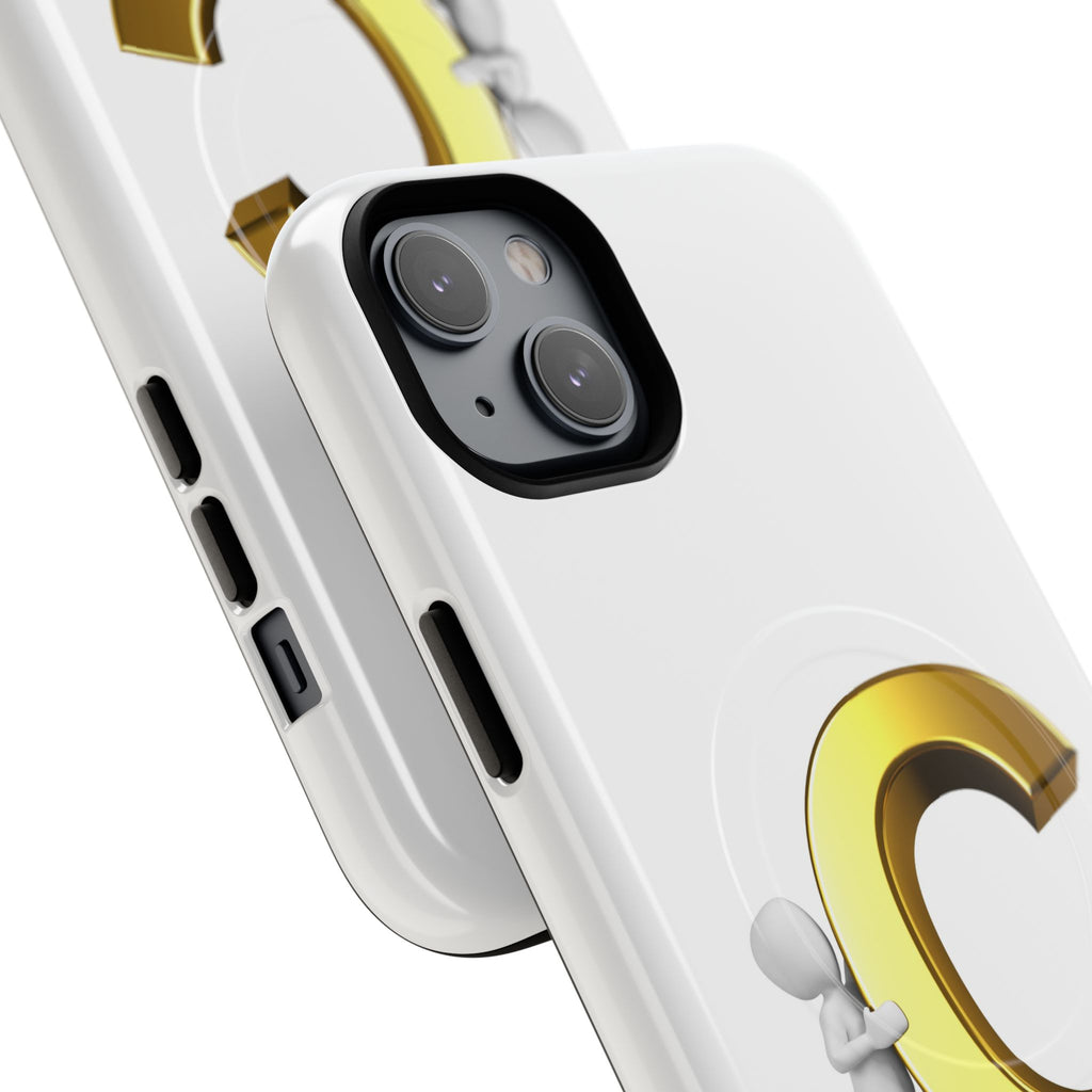 Gold Letter C Monogram Phone Case | Tough Magnetic Case