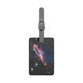Nebula Space Illustration Luggage Tag | Cosmic Starfield Rectangle