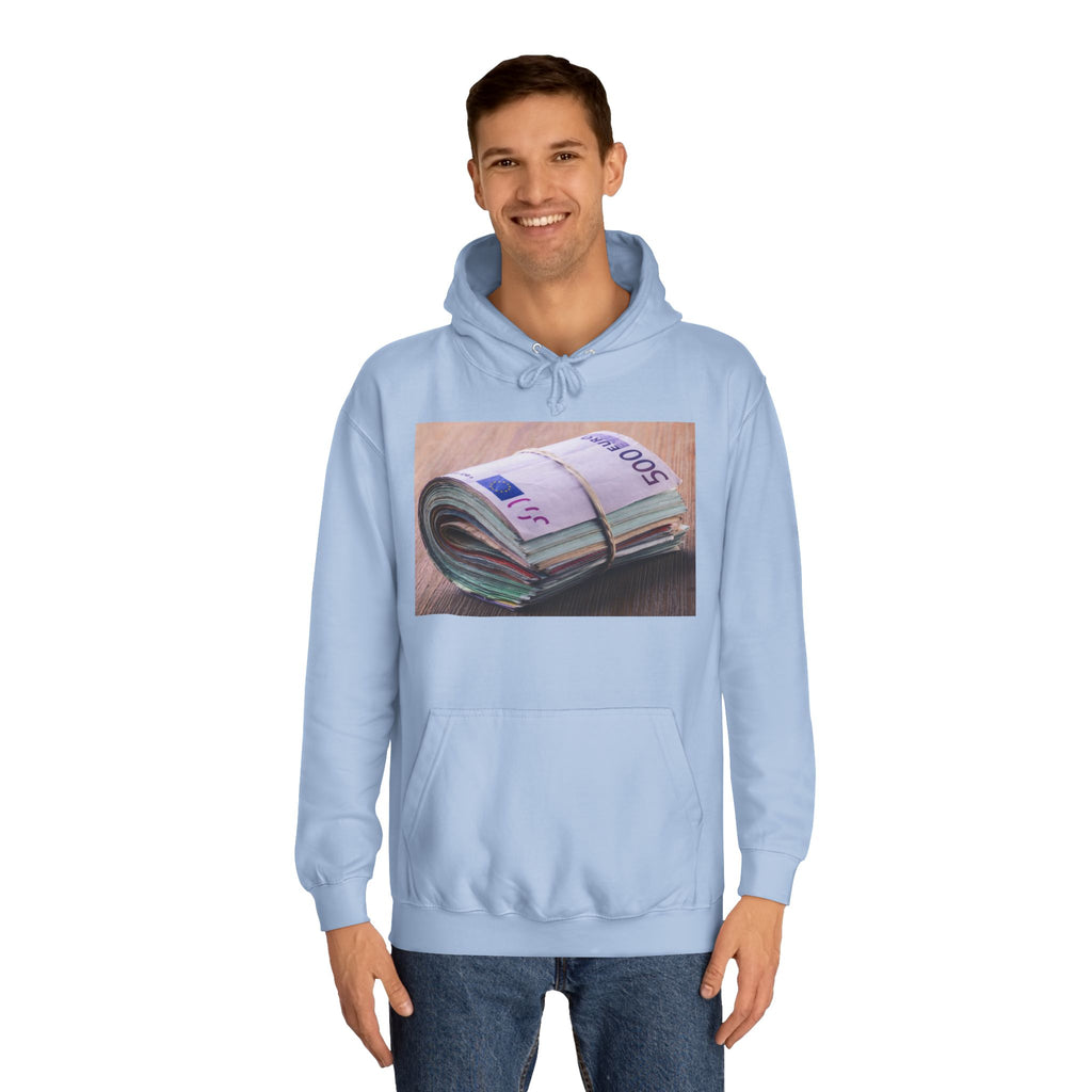 Rolled Currency Stack Hoodie | Money Print, Cash Bundle
