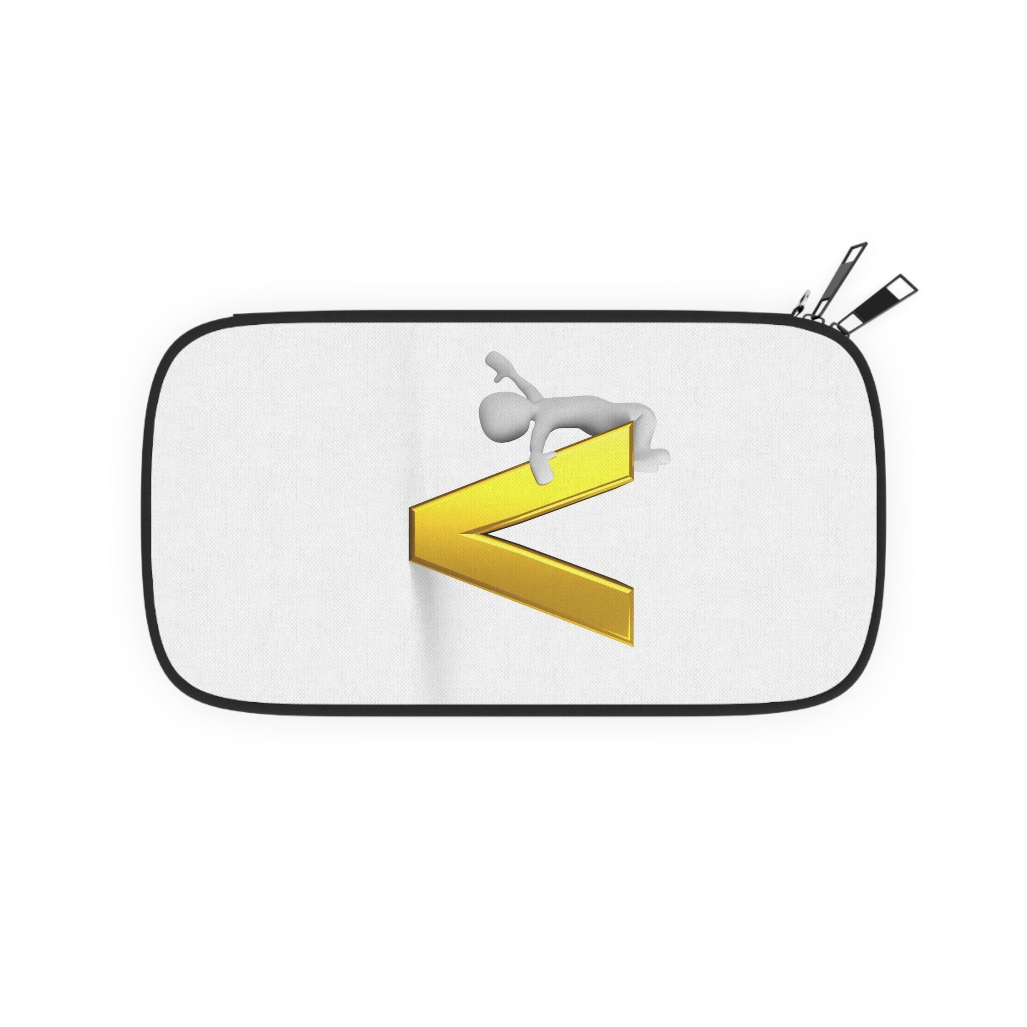 3D Gold Letter V with Figure Passport Wallet | Initial V travel accessory
