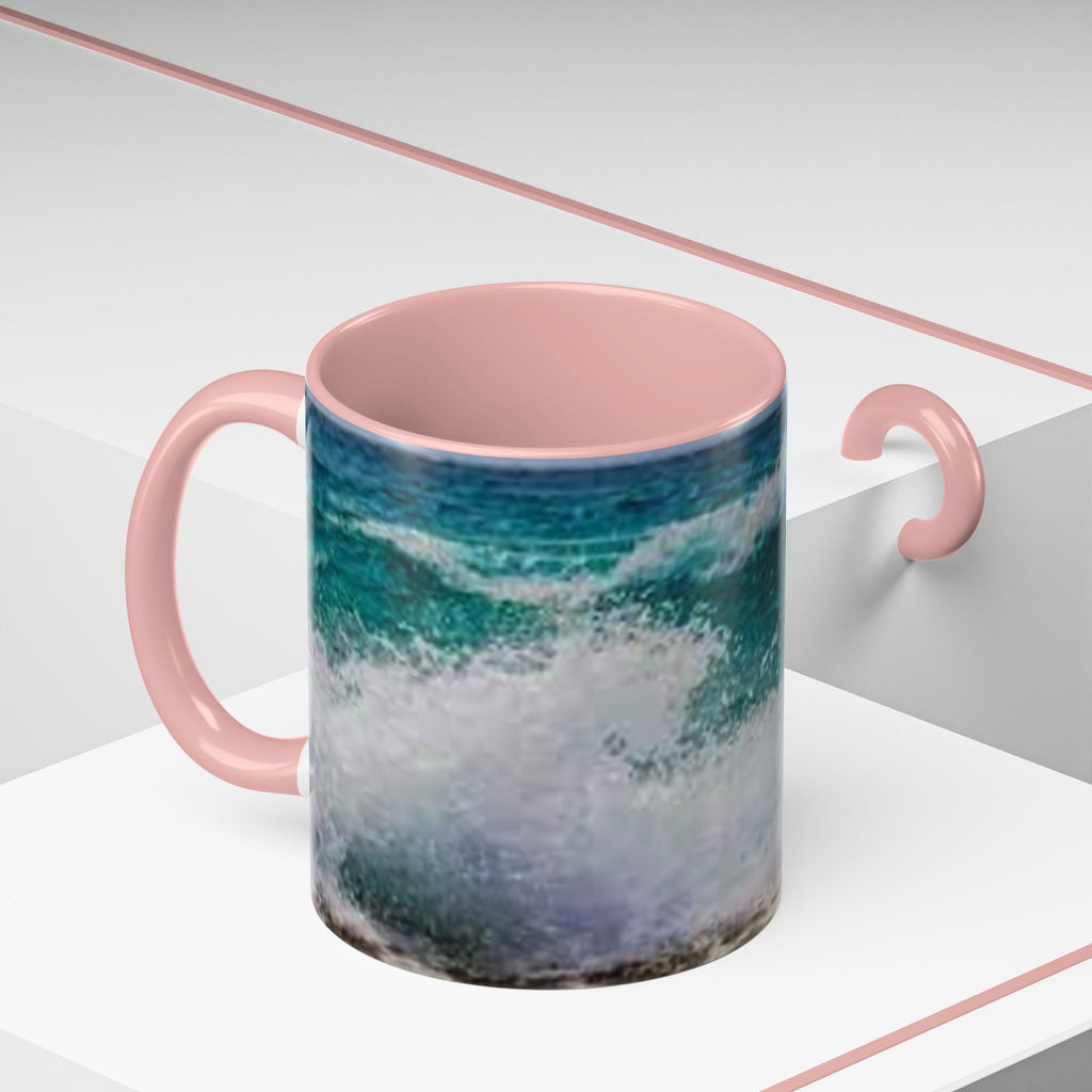 Ocean Wave Accent Coffee Mug | Beach Wave Photo Mug