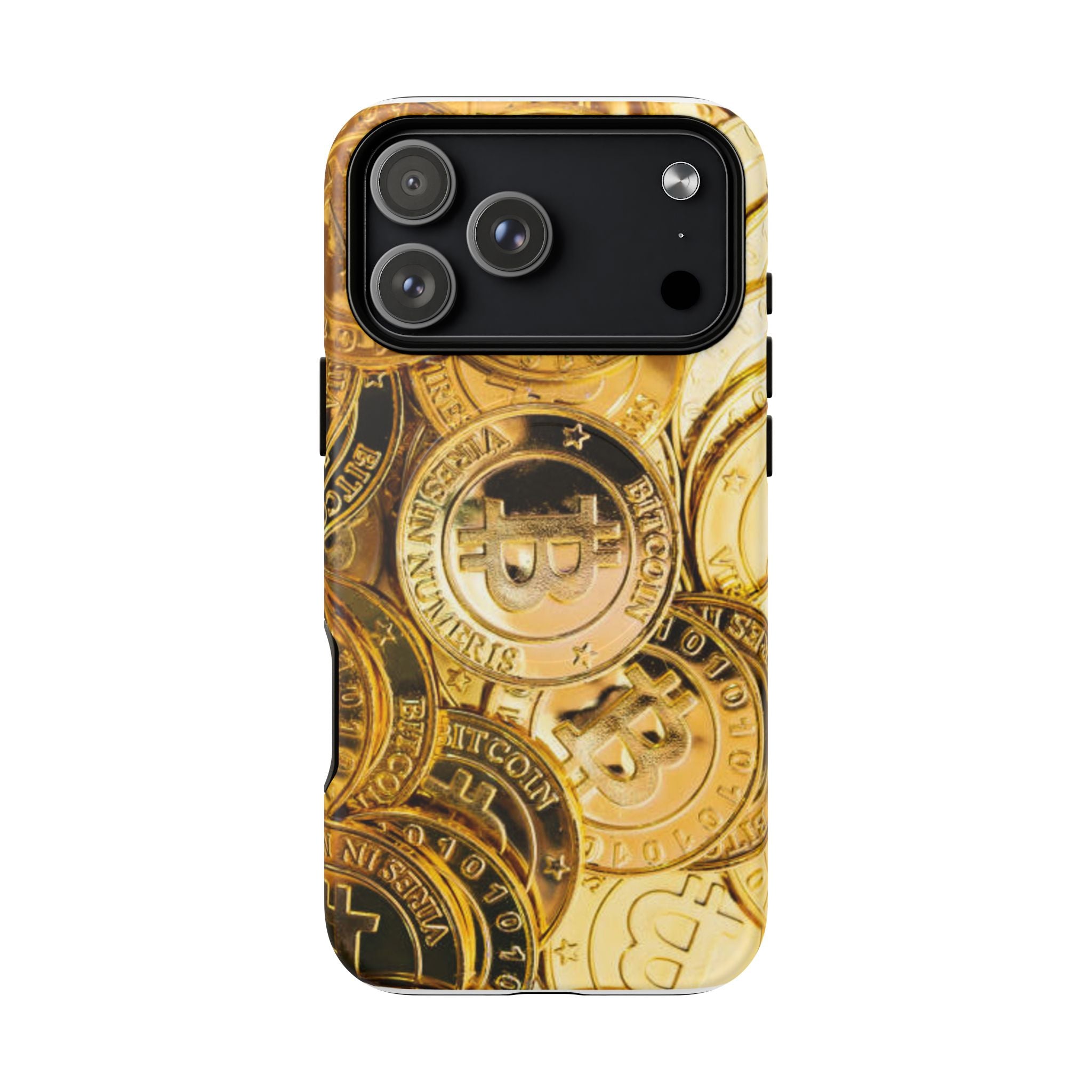 Coque de Téléphone Bitcoin Or | Coque Magnétique Robuste