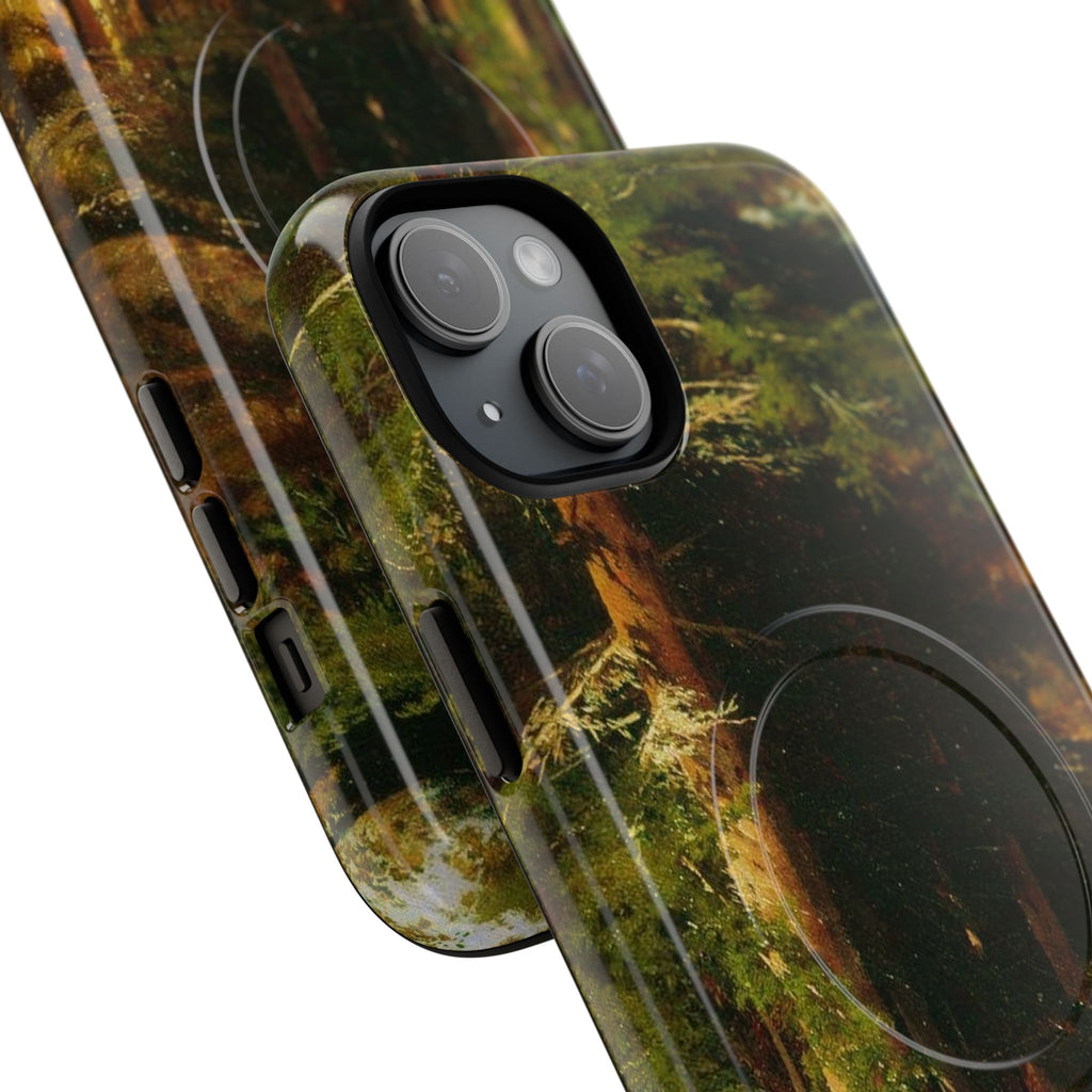 Autumn Forest Path phone case | Magnetic Tough Case, fall landscape art