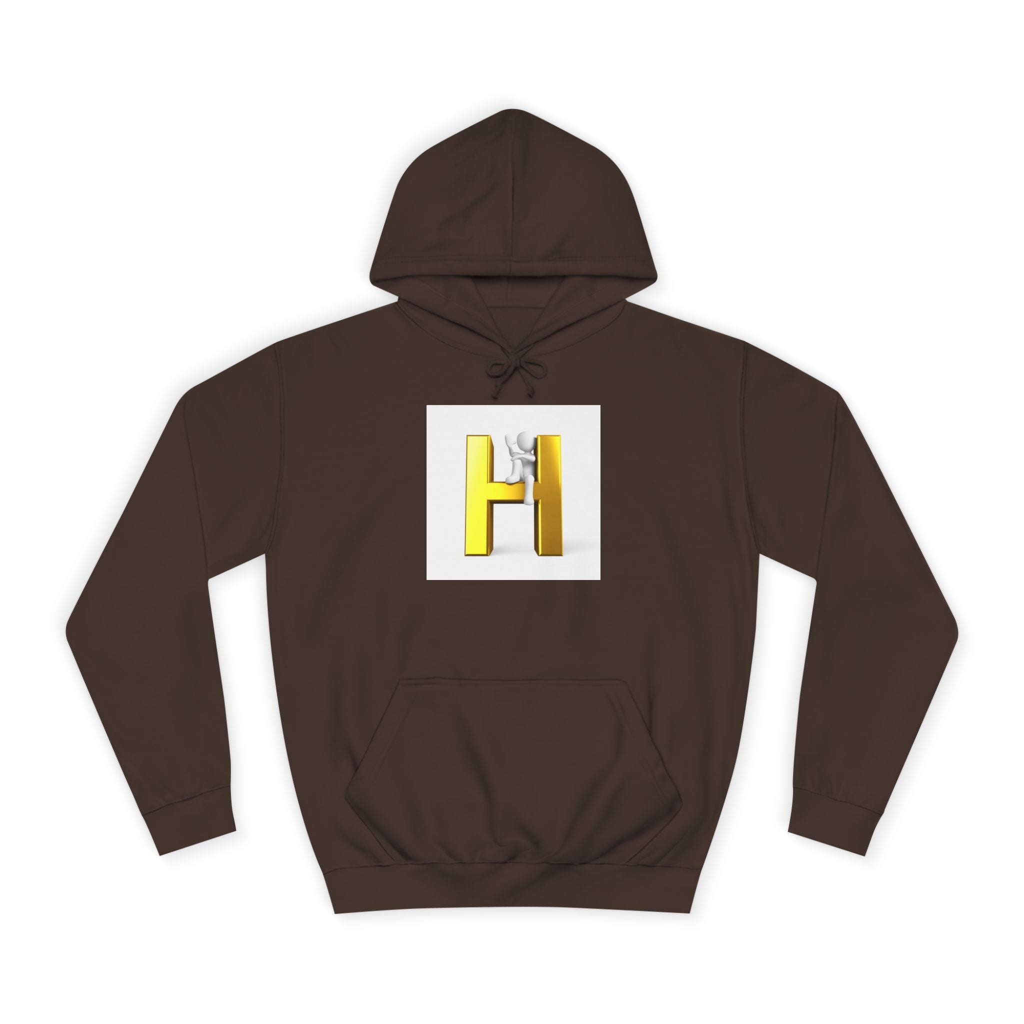 Sweat à capuche lettre H 3D or | Sweat-shirt initial monogramme
