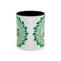 Allah Calligraphy Mug | Green Mandala Accent Coffee Mug