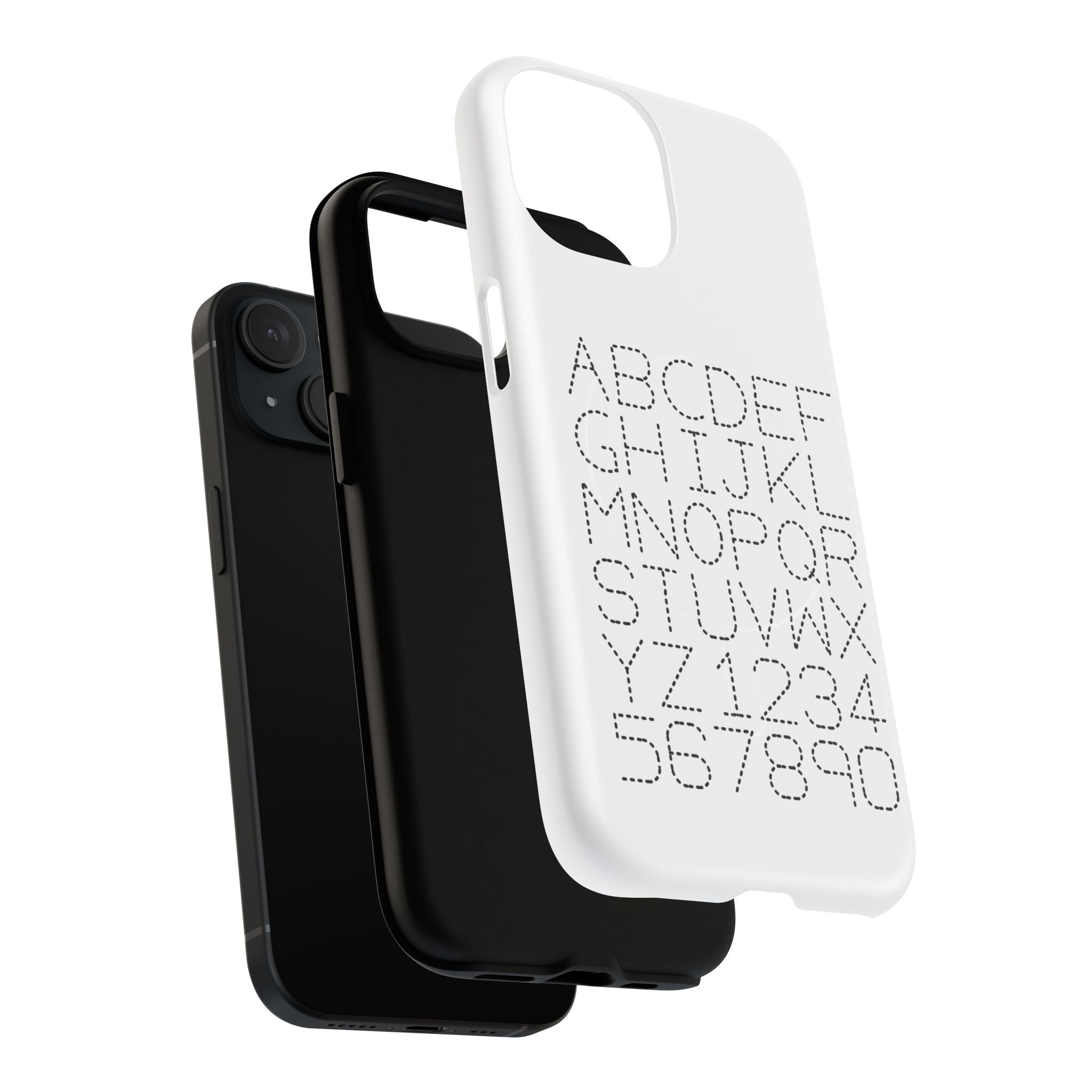 Dotted Alphabet Phone Case | Tough Magnetic Case