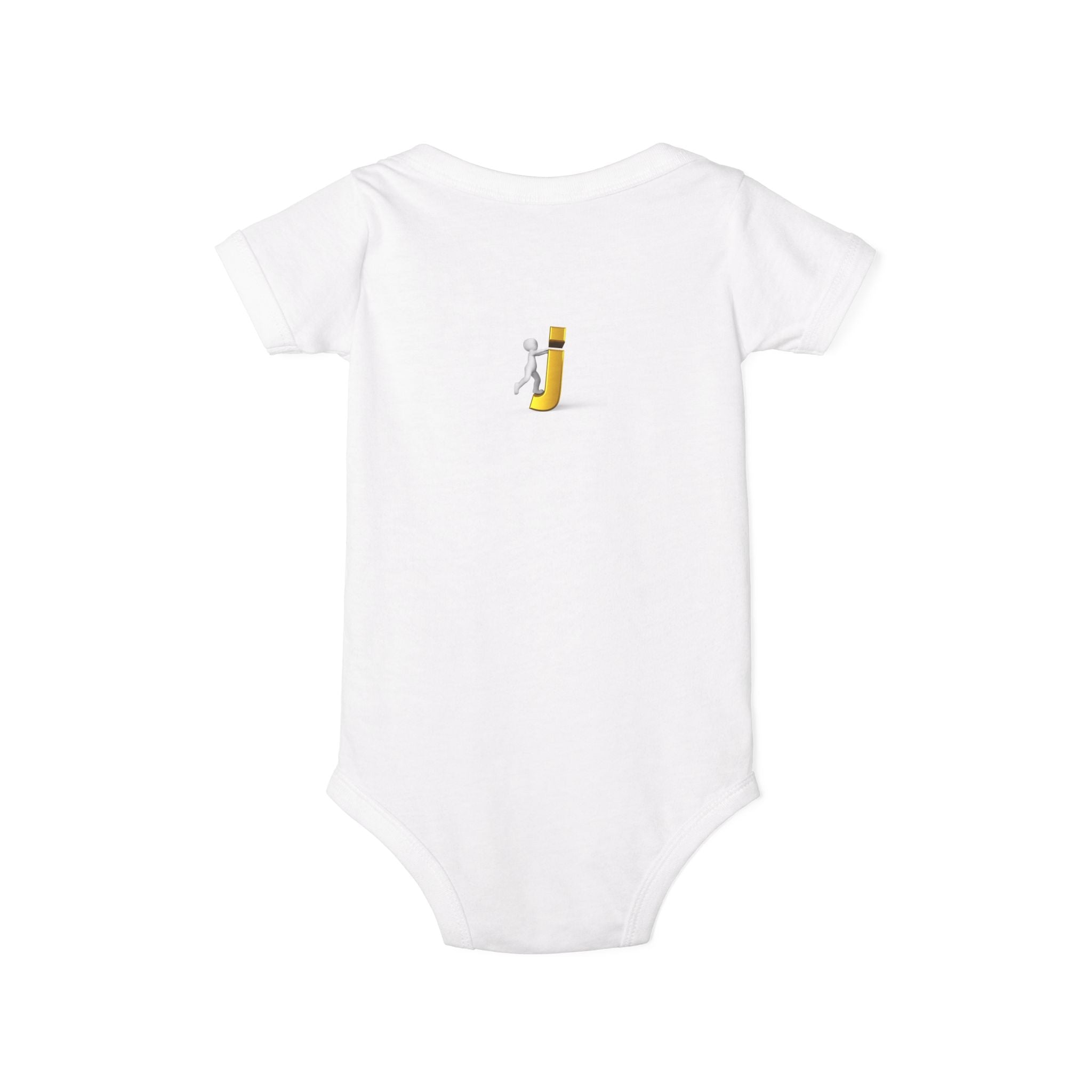 Figure Riding Letter J | Infant One Piece | Cute Bodysuit