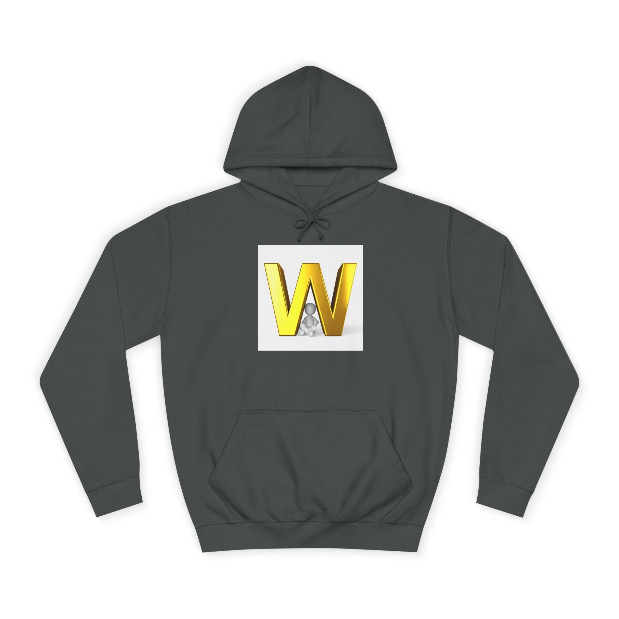 Sweat à capuche lettre W 3D dorée | Sweat initial monogramme