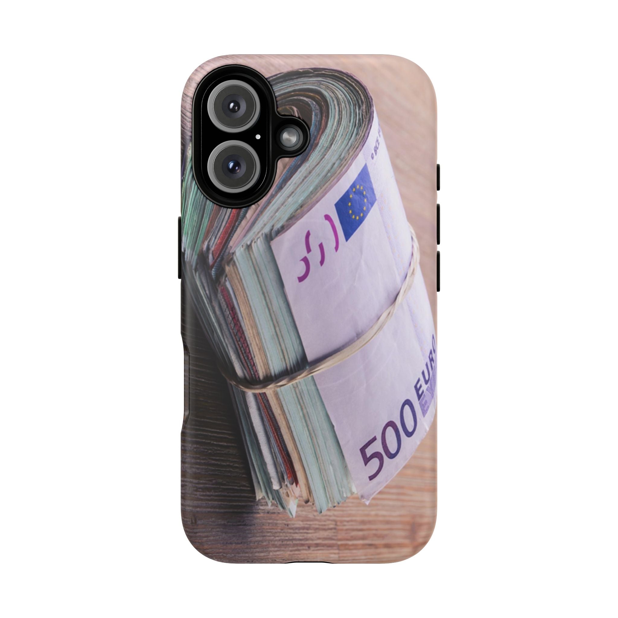 Coque de téléphone liasses de billets en euros | Coque iPhone rouleau de billets, Imprimé argent
