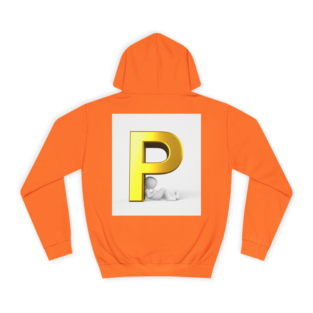 Gold Letter P hoodie | Monogram Initial Pullover
