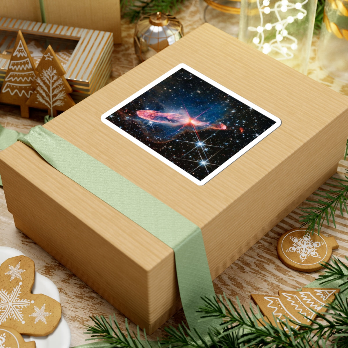 Space Nebula Kiss-Cut Stickers | Cosmic Galaxy Laptop Decal