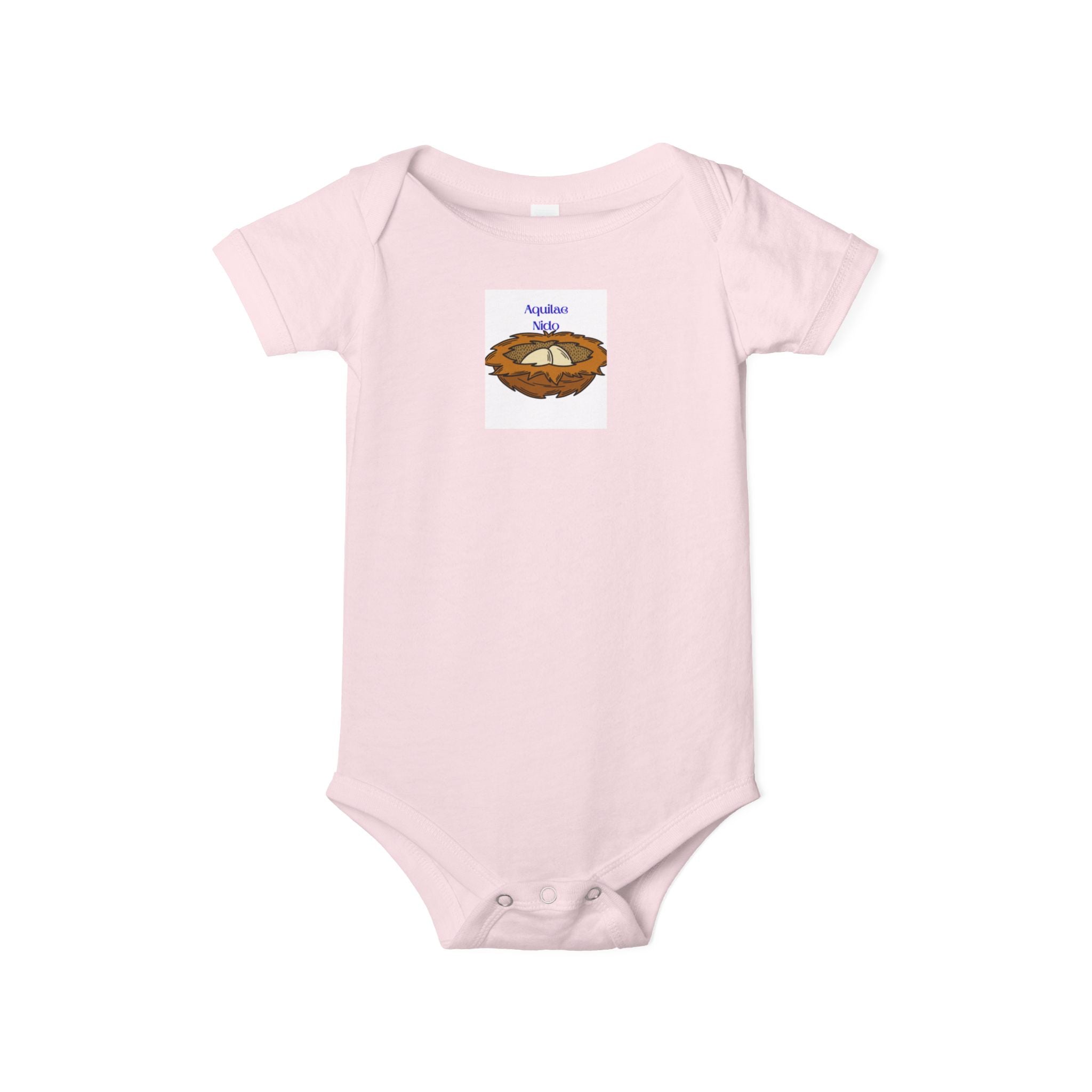 Grenouillère bébé nid d'oiseau | Barboteuse bébé avec illustration de nid
