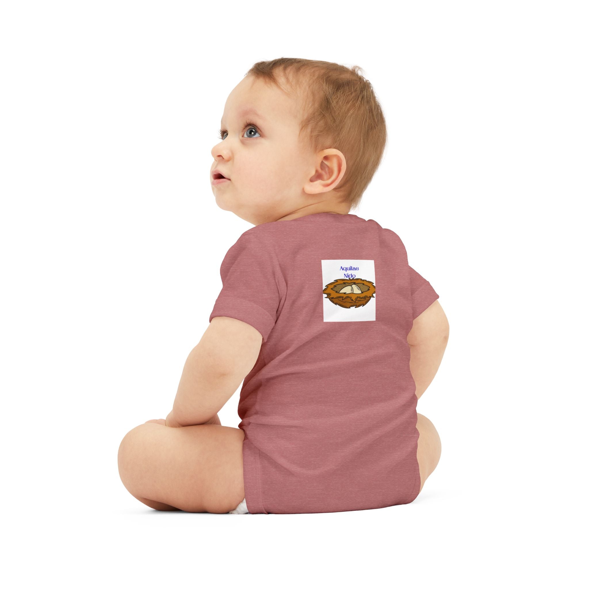 Baby Bird Nest Onesie | Infant One Piece with Nest Illustration