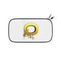 Gold Letter Q Climbing Figure Passport Wallet | Monogram Initial Travel Pouch