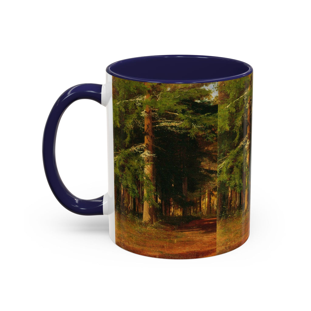 Waldweg-Malerei Tasse | Akzent-Kaffeetasse 11oz 15oz