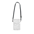 Monogram Alphabet Pattern Small Cell Phone Wallet | Crossbody Phone Pouch