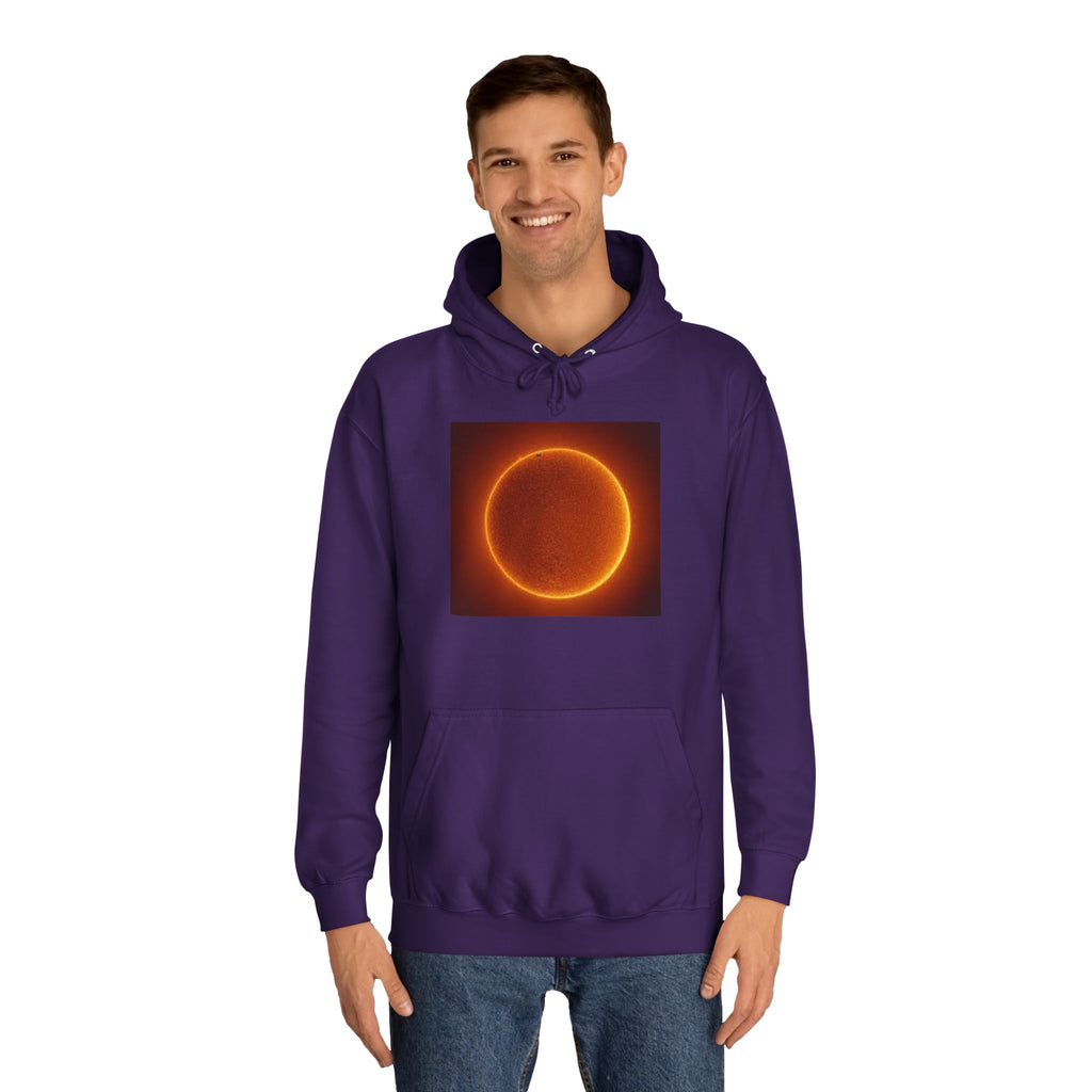 Fiery Solar Ring Hoodie | Sun Eclipse Graphic, Space Astronomy Sweatshirt