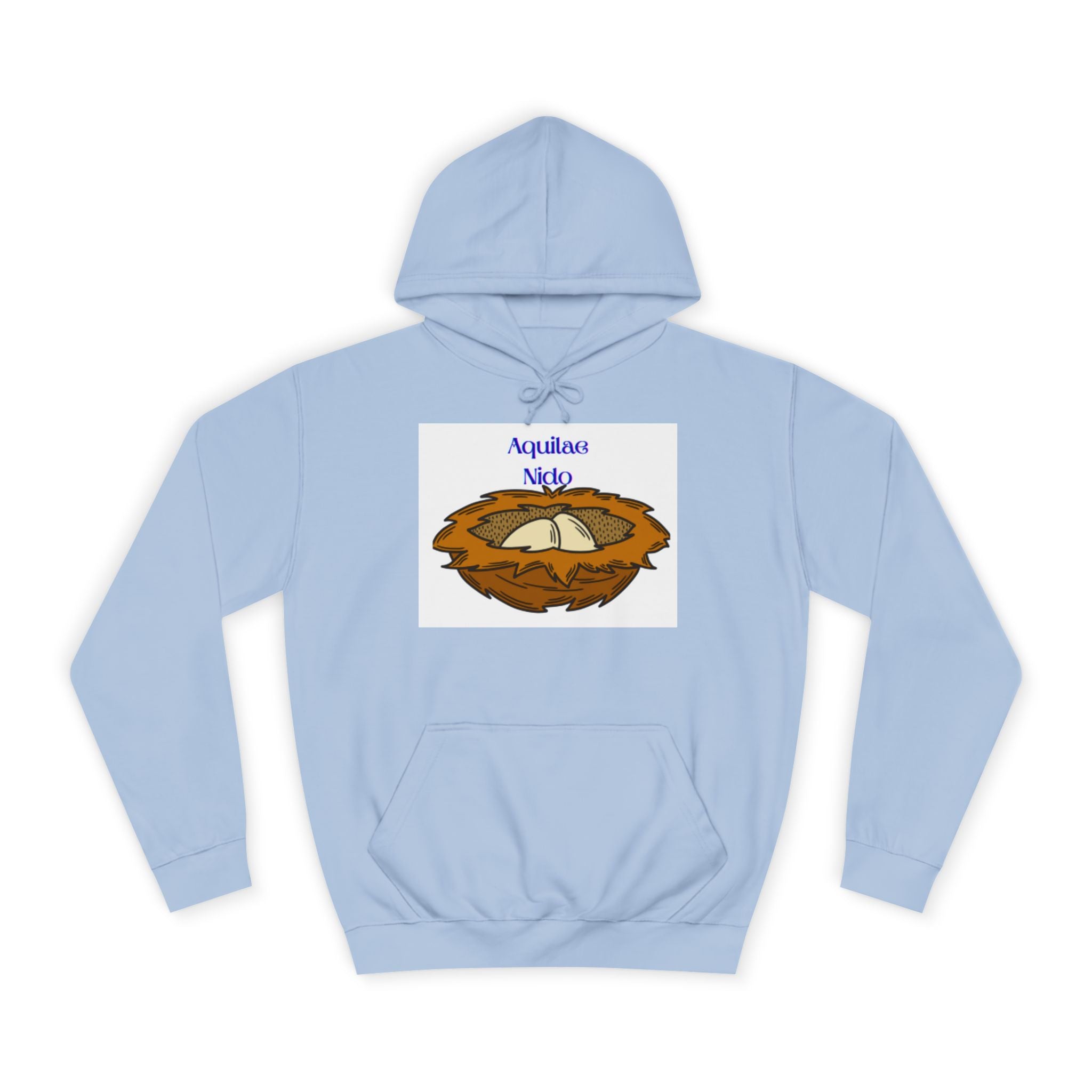 Sweat à capuche illustration Nid Aquilae Nido | Style blason universitaire