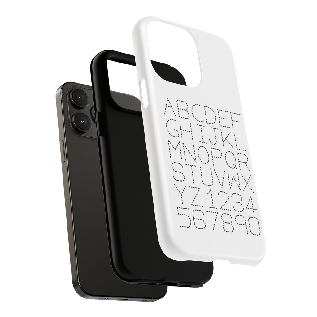 Dotted Alphabet Phone Case | Tough Magnetic Case