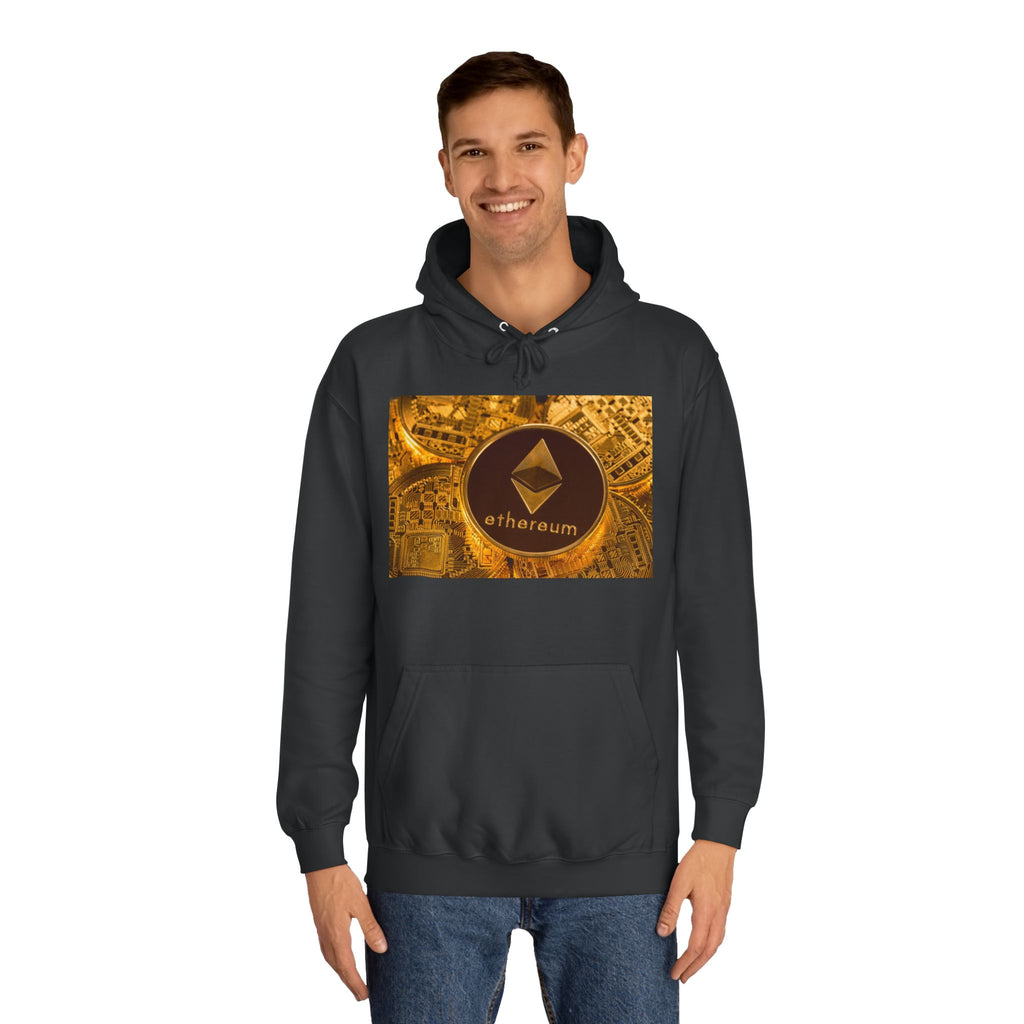 Ethereum Coin Hoodie | Crypto Logo Sweatshirt, Blockchain Design