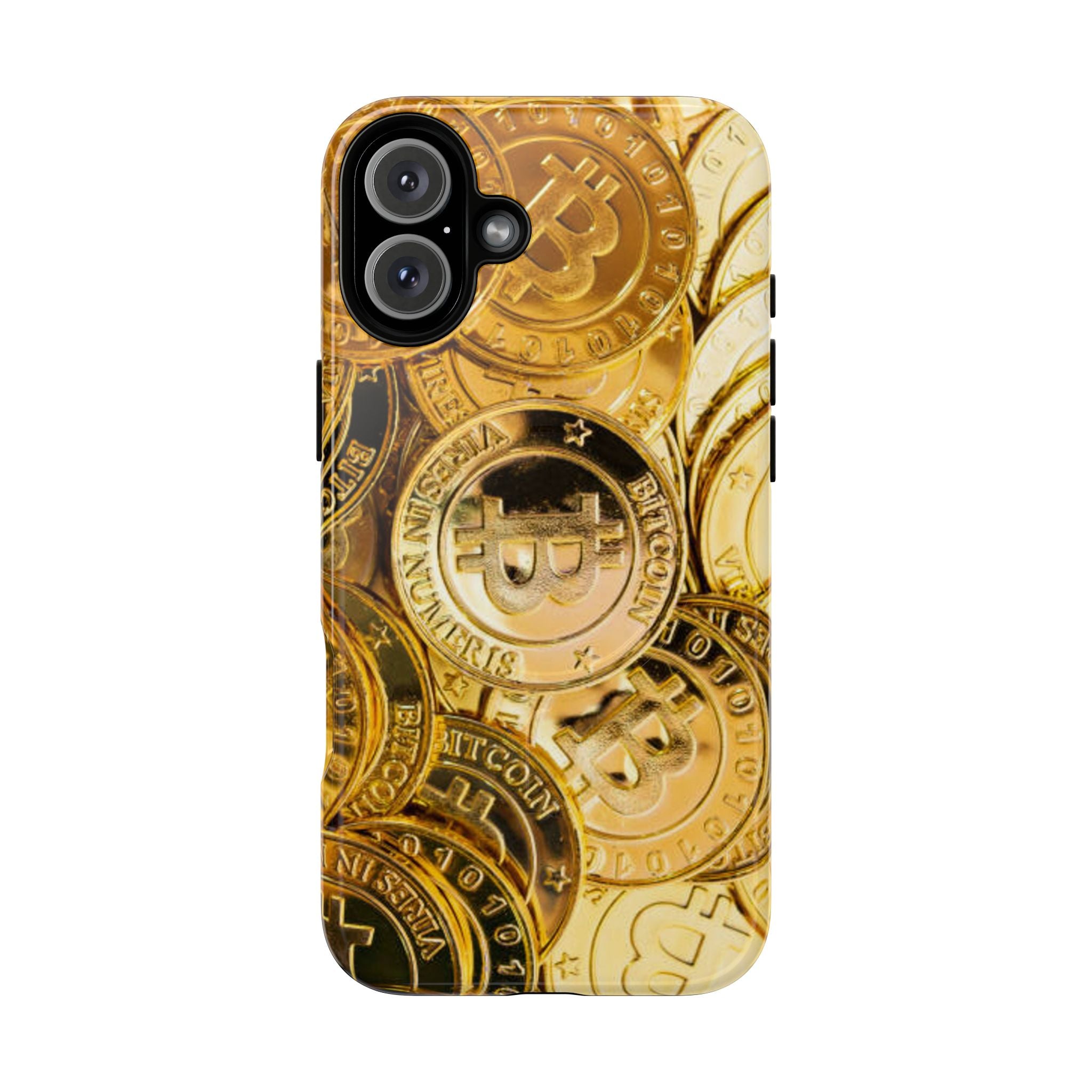 Coque de Téléphone Bitcoin Or | Coque Magnétique Robuste