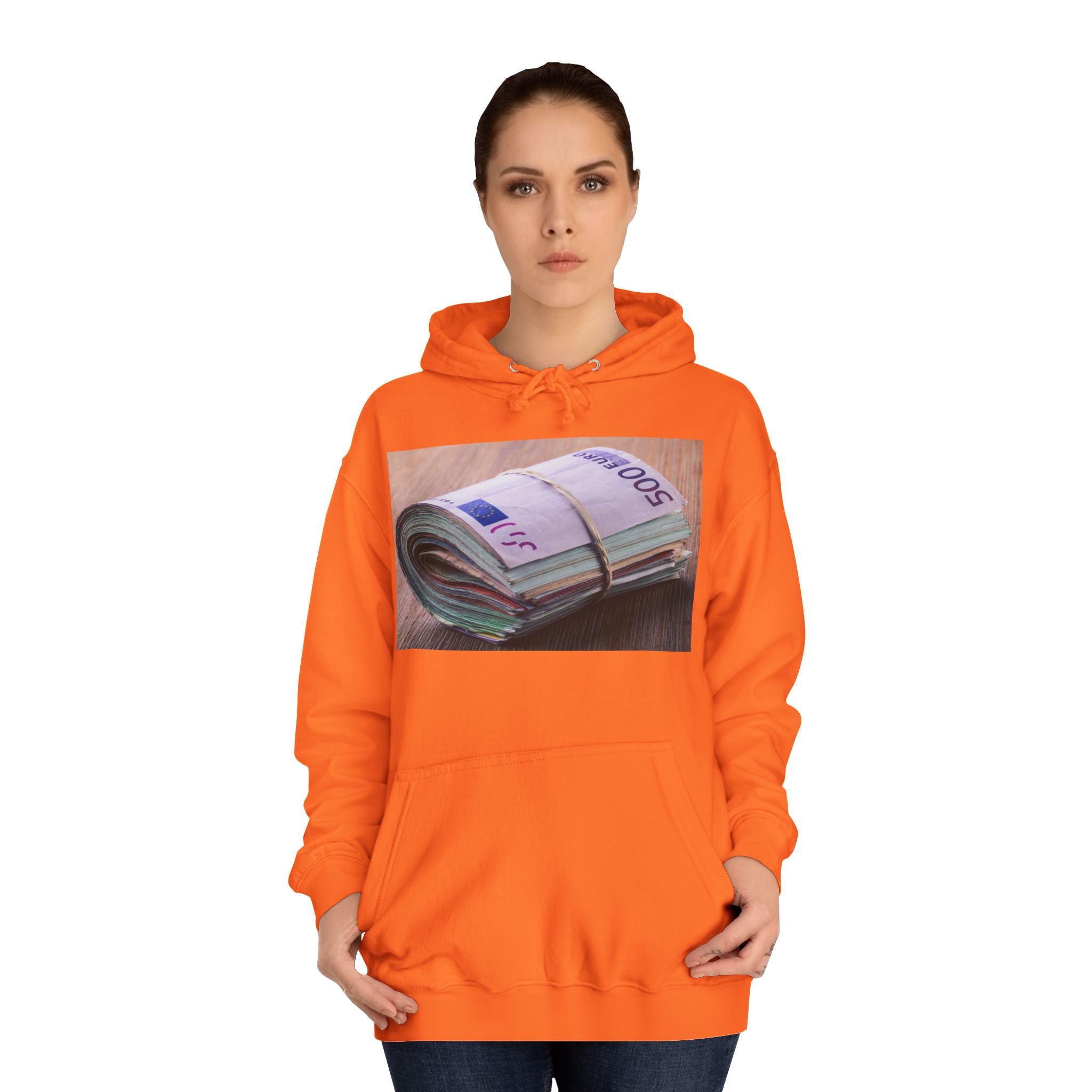 Rolled Currency Stack Hoodie | Money Print, Cash Bundle