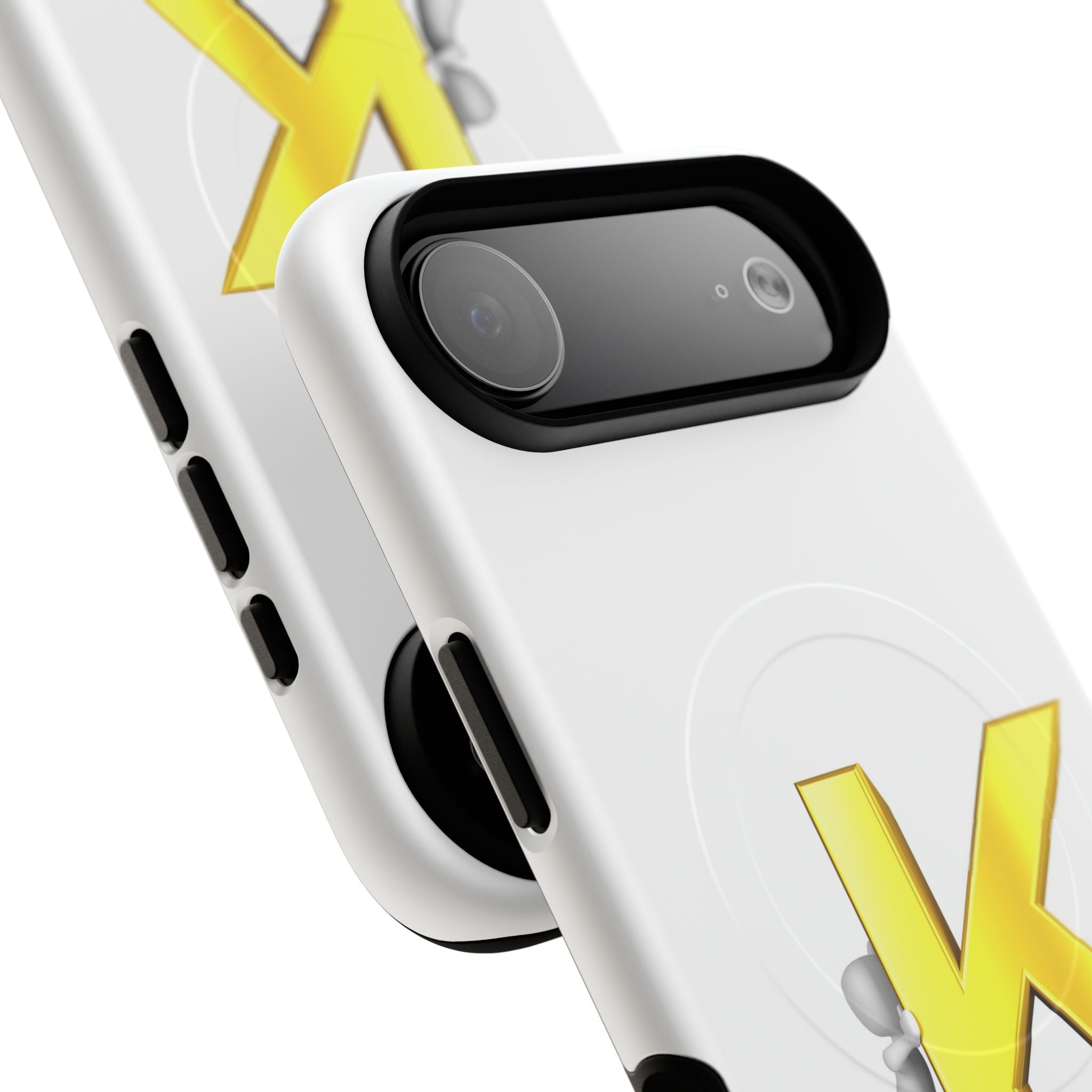 Yellow K Letter Phone Case | Tough Magnetic Case, Monogram Initial K