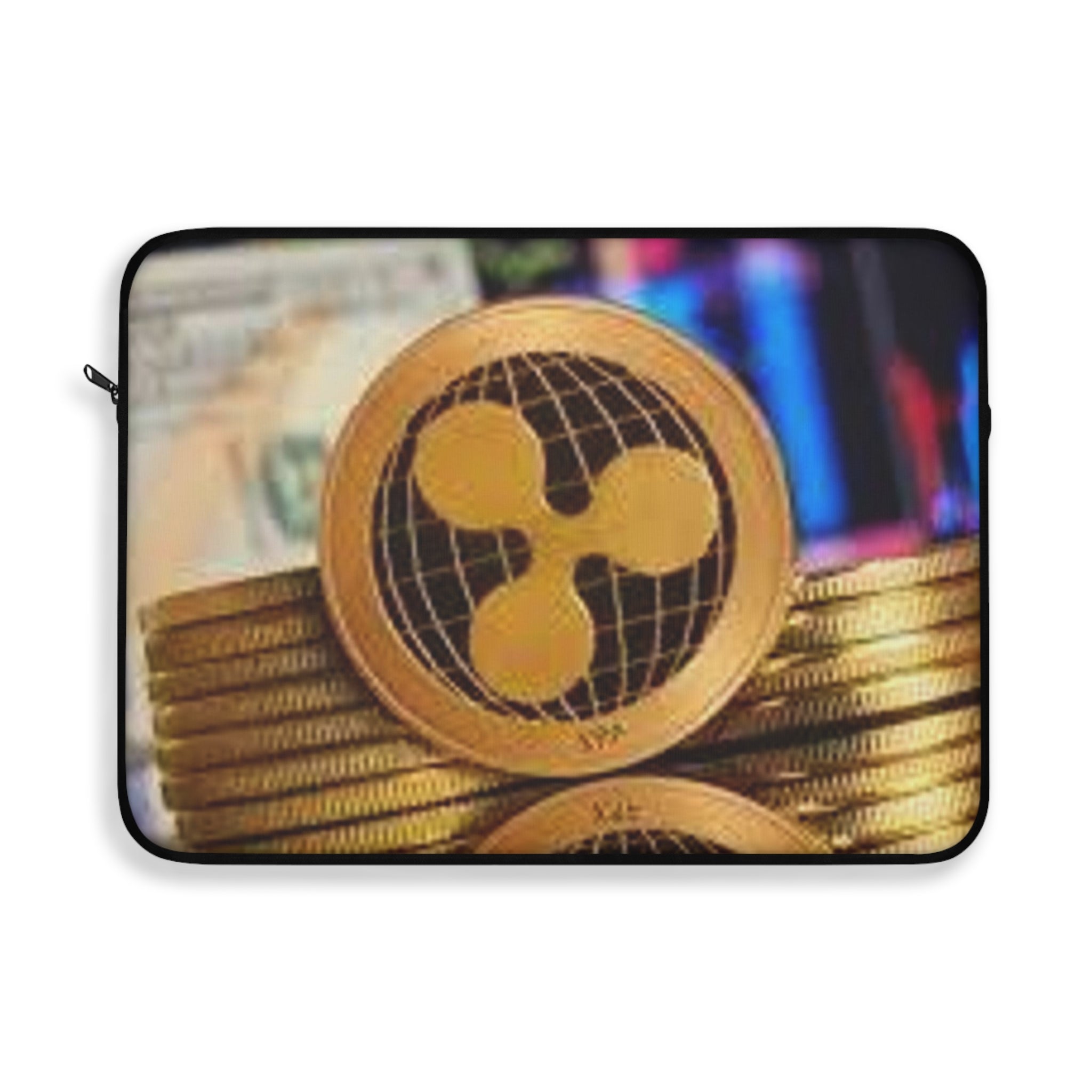 Ripple Coin Crypto Stack Laptop Sleeve | Cryptocurrency Ripple XRP Design