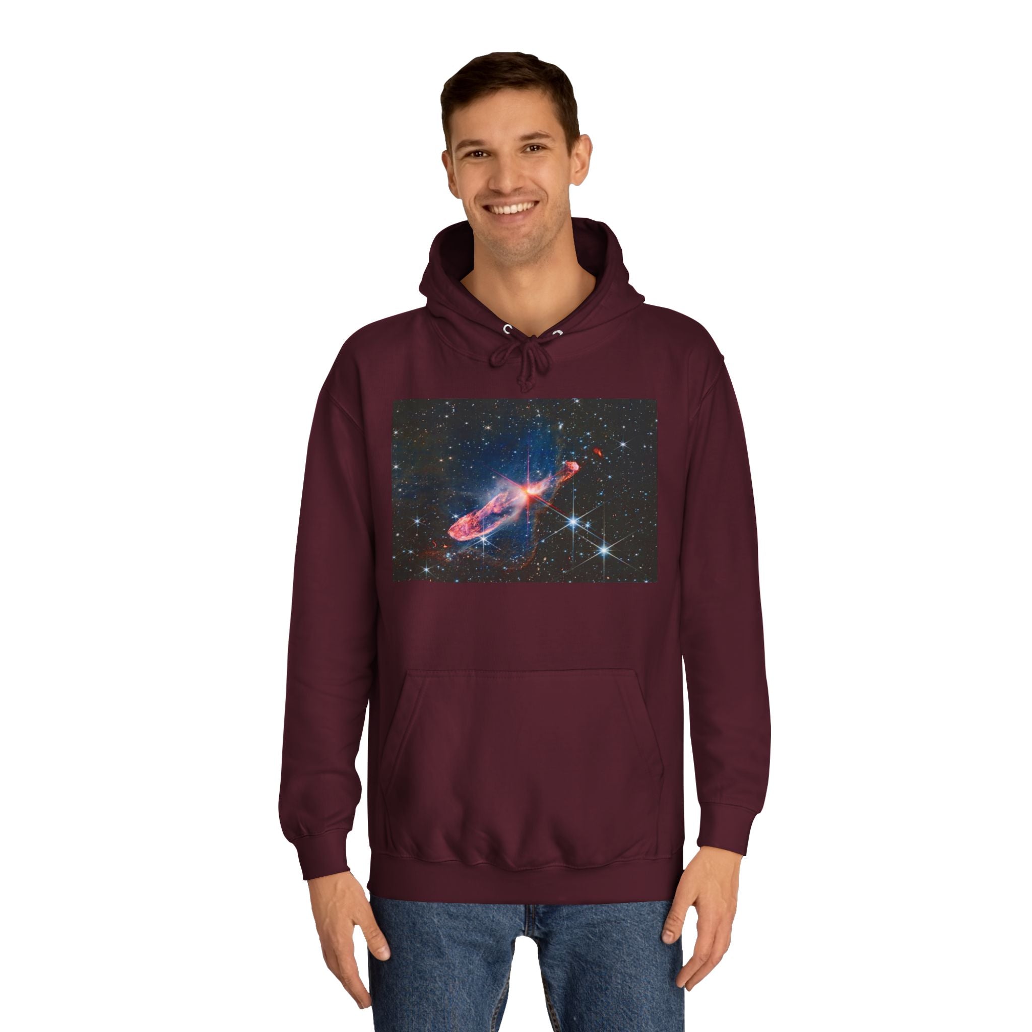 Nebula Space Photo Hoodie | Cosmic Galaxy Stars Astronautic Design