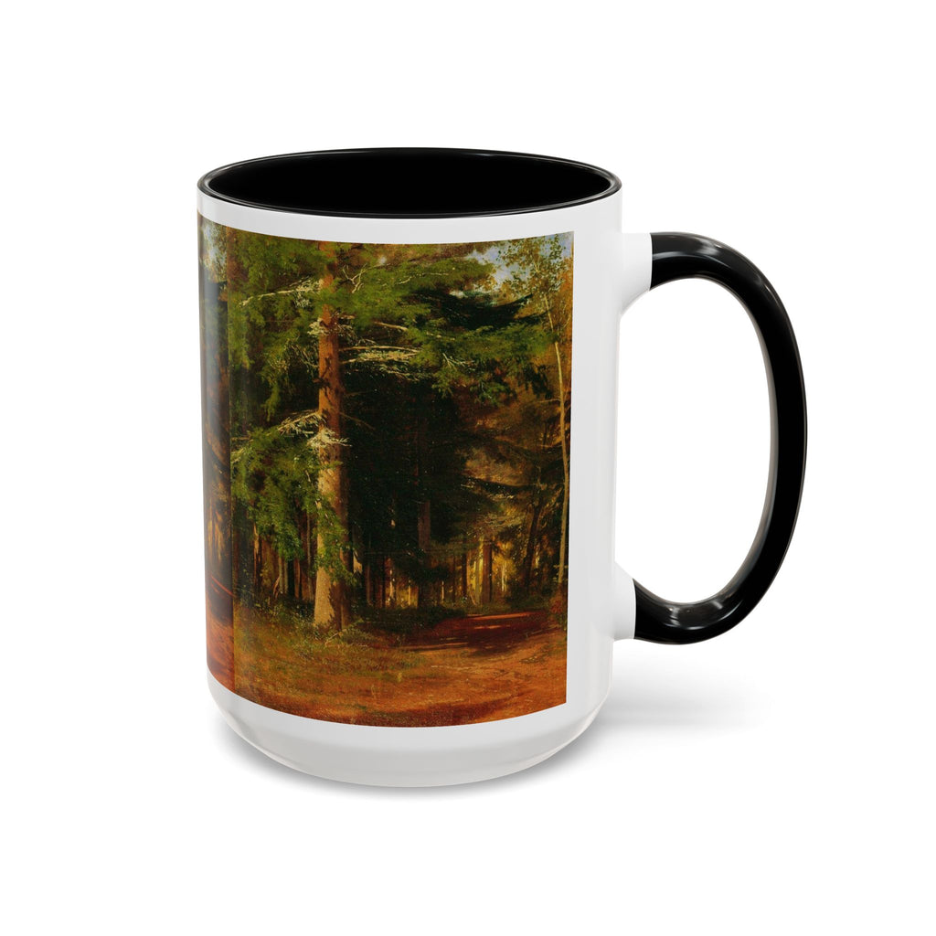 Waldweg-Malerei Tasse | Akzent-Kaffeetasse 11oz 15oz