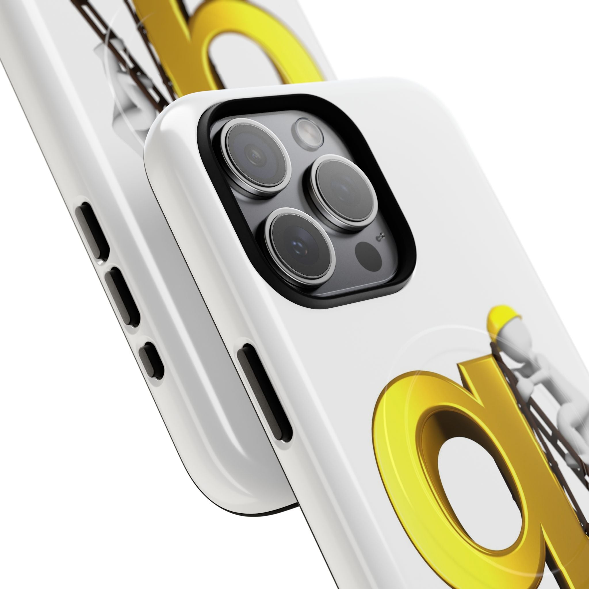 Golden Letter G Construction phone case | Magnetic Tough Case