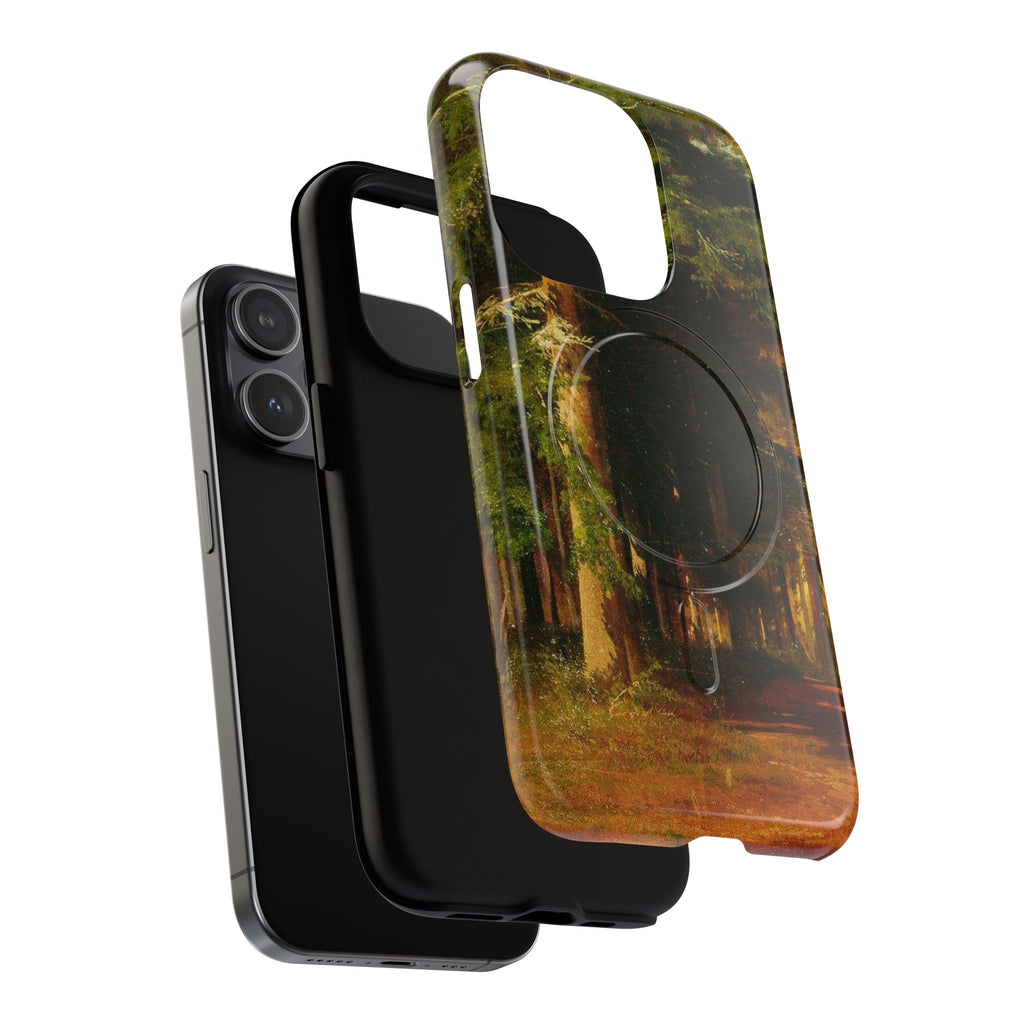 Autumn Forest Path phone case | Magnetic Tough Case, fall landscape art