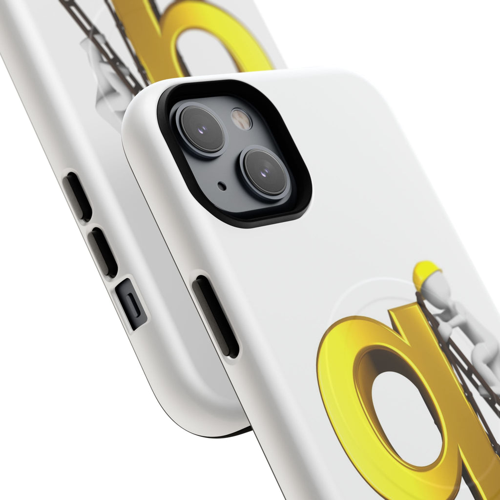 Golden Letter G Construction phone case | Magnetic Tough Case
