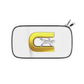 Stick Figure Escaping Gold Letter U Passport Wallet | Funny Travel Accessory