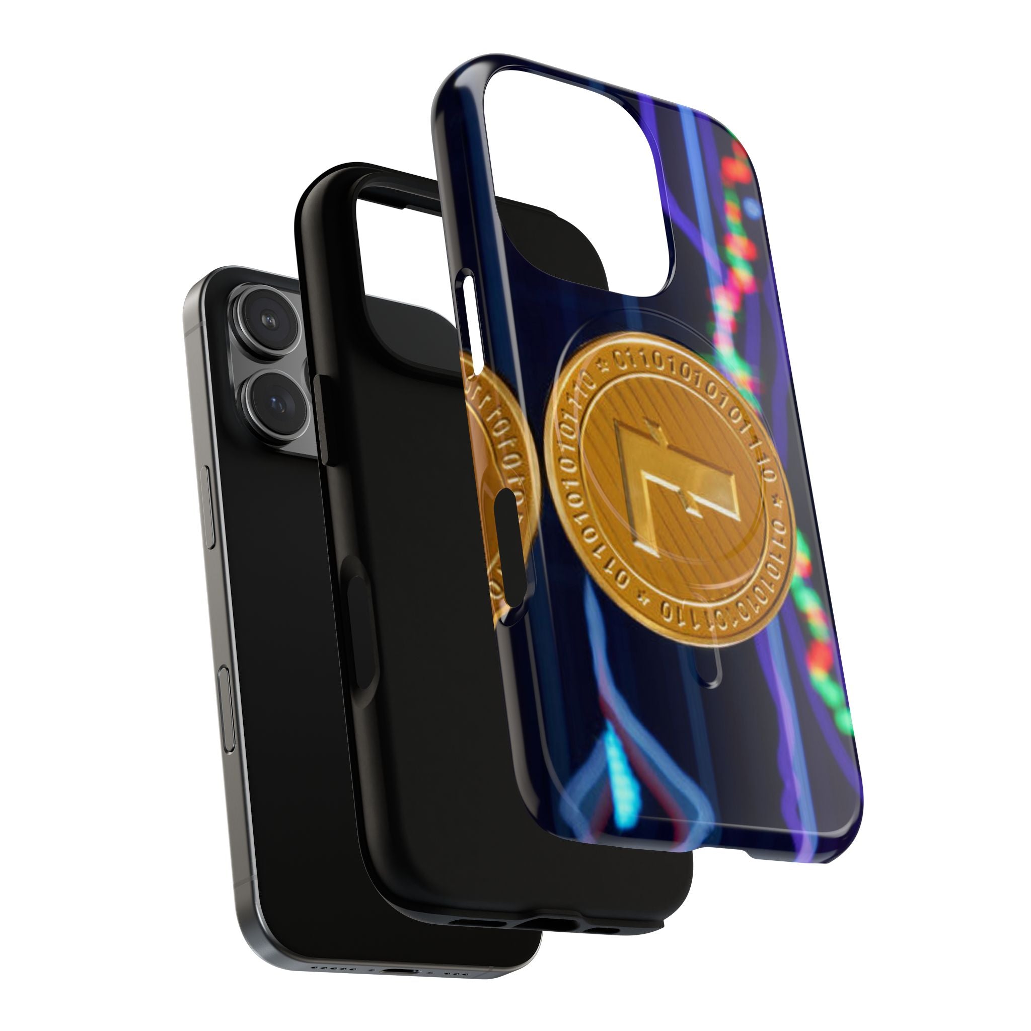 Litecoin Crypto Coin Phone Case | Tough Magnetic Case, Blockchain Design