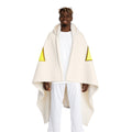 Gold Letter W With Figure Hooded Sherpa Fleece Blanket | Cozy Hooded Throw