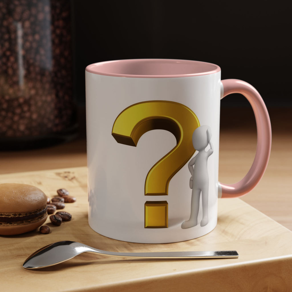 Fragezeichen-Figur-Tasse | Akzent-Kaffeetasse