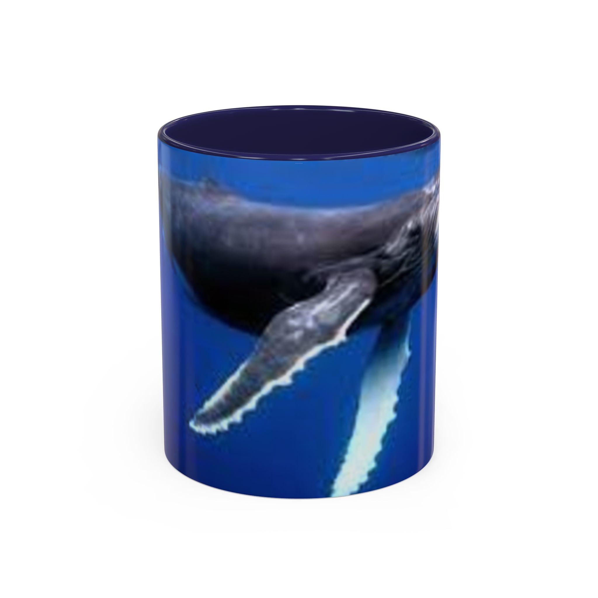 Humpback Whale Ocean Photo Accent Coffee Mug | Whale Lover Mug
