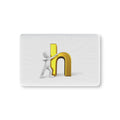 Gold Letter H Illustration Baby Fitted Crib Sheet | Alphabet Nursery Décor