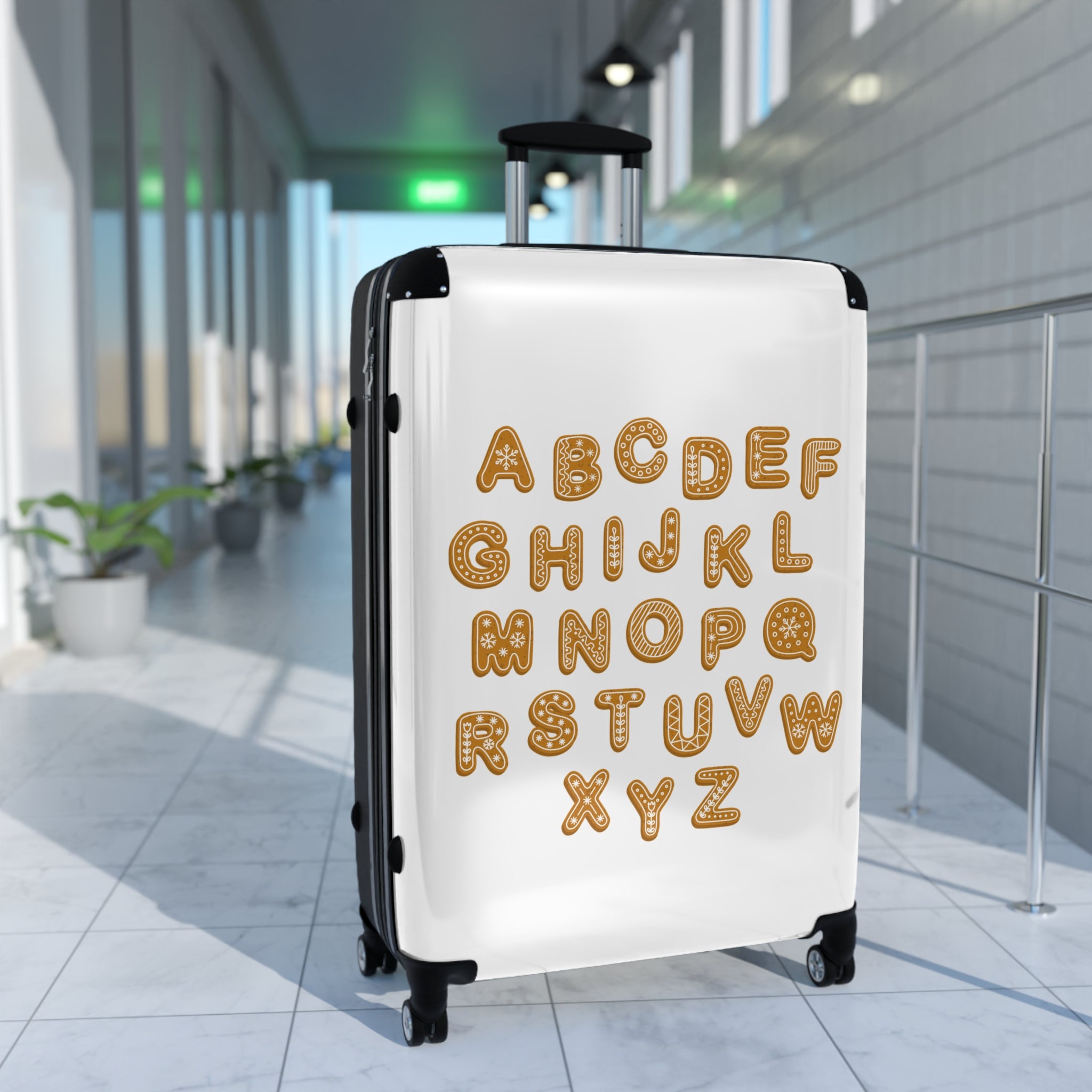 Alphabet Cookies Suitcase | Alphabet Letters Luggage Cover, Kids Travel