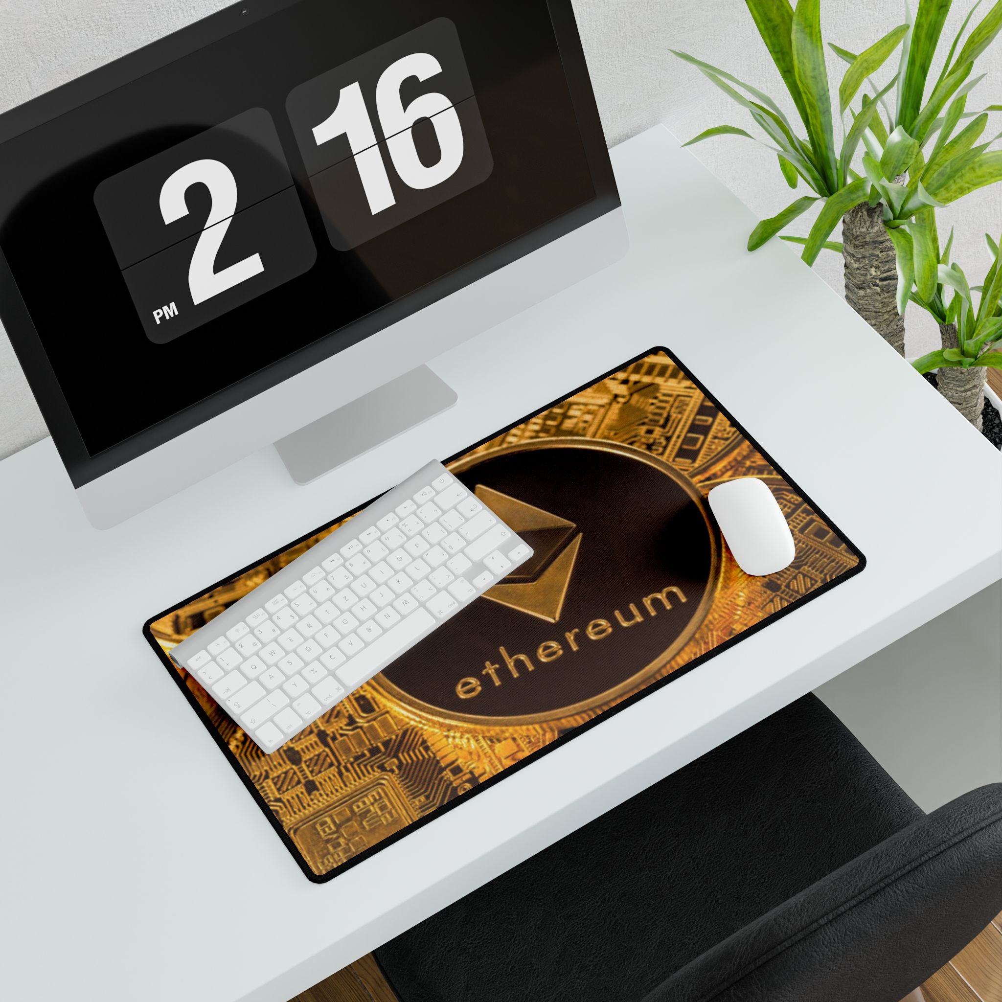 Ethereum Crypto Coin Desk Mat | Gaming Mouse Pad Desk Mats