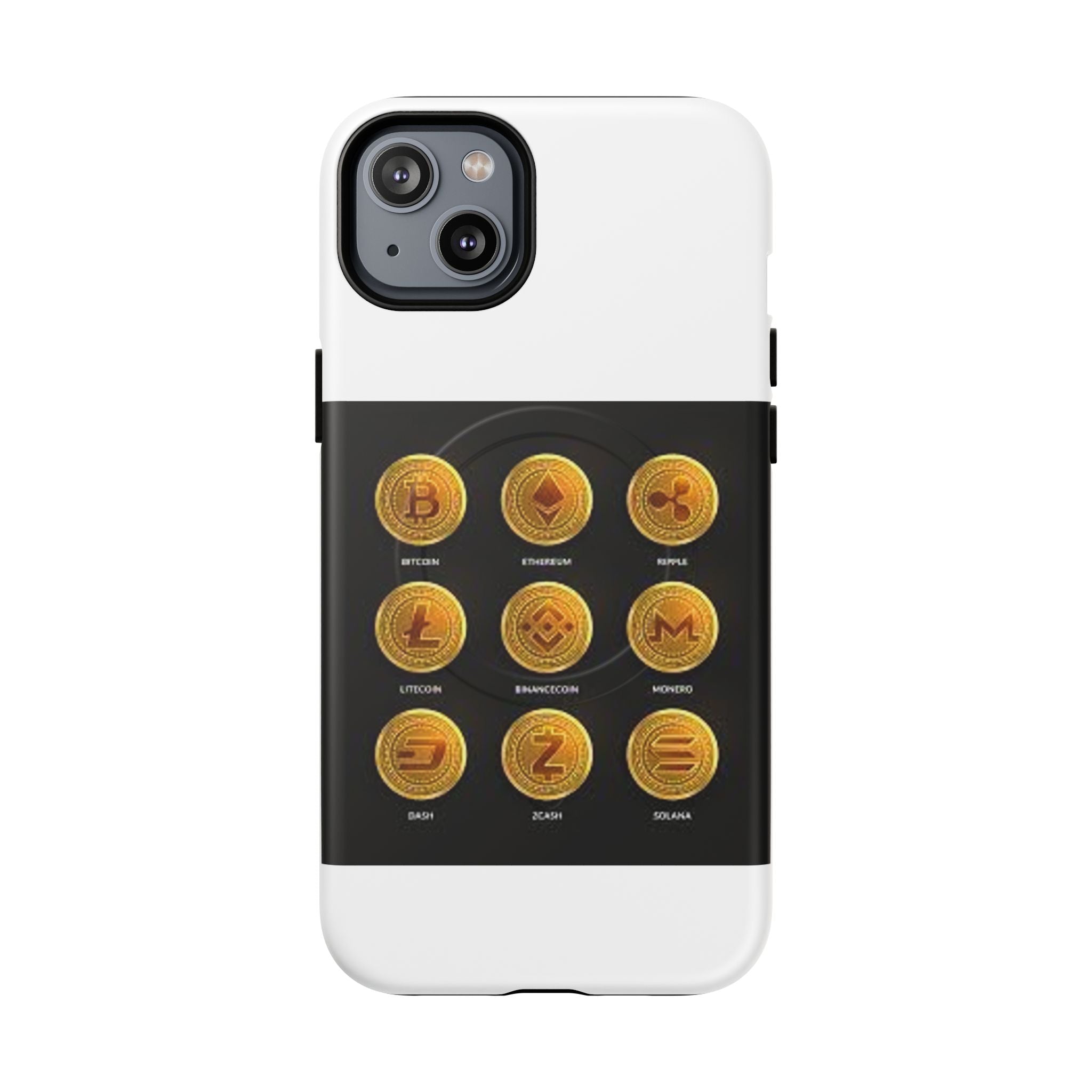 Coque de Téléphone Graphique de Monnaie Crypto | Coque Magnétique Robuste